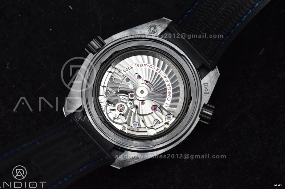 Best Blue Edition Ocean Ceramic A8906 VSF Deep 1:1 Real Nylon on Clone Strap 45.5mm Black Black Super Planet 1231